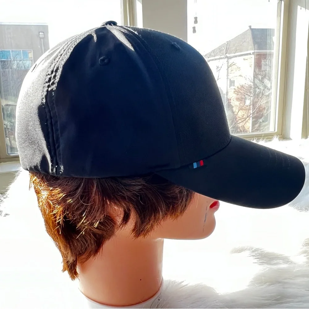BMW Limited Edition M Racing Metallic Black Silver Logo Ball Cap Flexfit Hat NEW - Picture 7 of 16